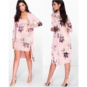 Co-ord Set (Floral Tube Top Dress with Duster)